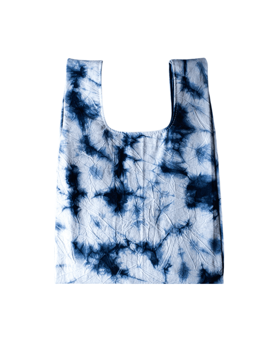 Handcrafted Indigo-Dyed Tote Bag - Large