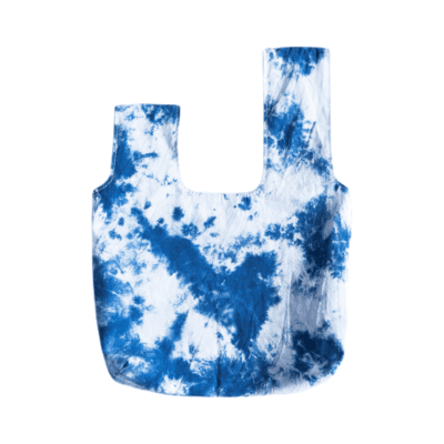 Indigo-Dyed Cotton Tote Bag (Small Size)