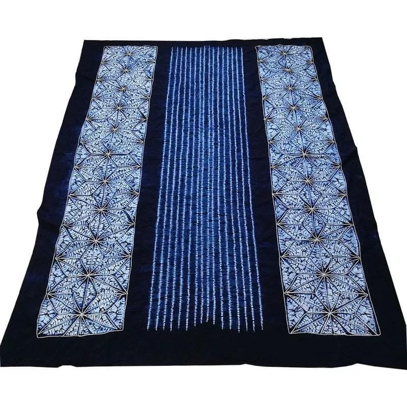 Indigo-Dyed Cotton Cloth - Versatile Handcrafted Fabric