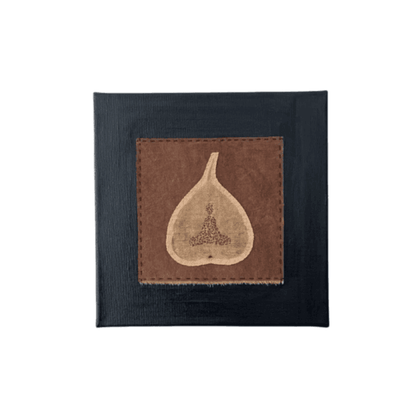 One-of-a-Kind Handcrafted Buddha in Earth Tones Textile Art