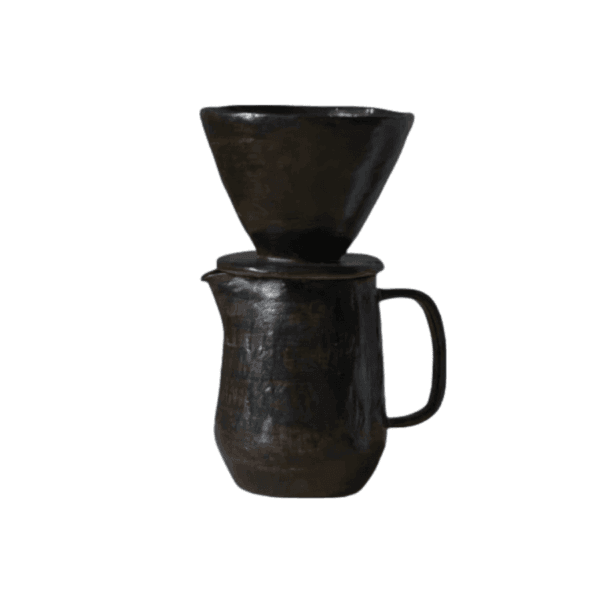 Song-Inspired Brown Glazed Coffee Pour-Over Set