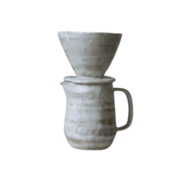 Song-Inspired White Glazed Coffee Pour-Over Set