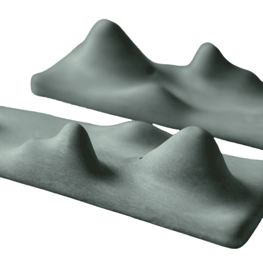 Song-Inspired Concrete Landscape Incense Holder – Long