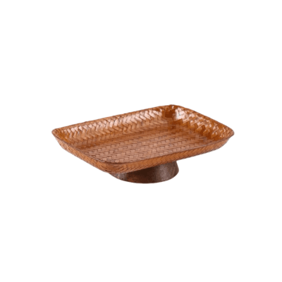 Bamboo Plate Rectangular Design Heritage Inspired