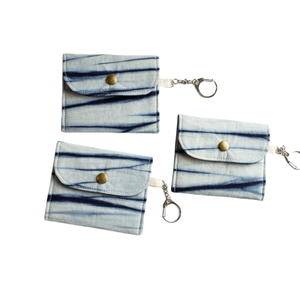 Handmade Card Case Dyed with Indigo and Natural Materials