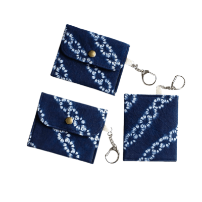 Handmade Card Case Dyed with Indigo and Natural Materials
