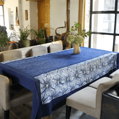 Indigo-Dyed Cotton Cloth - Versatile Handcrafted Fabric