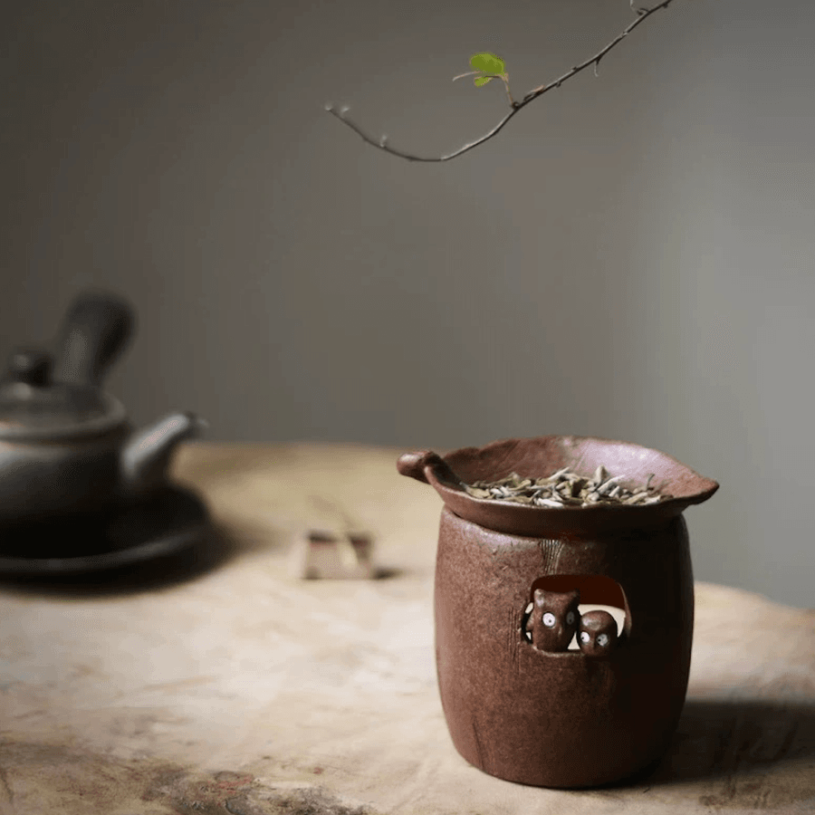 Song-Inspired Handmade Ceramic Tea Roasting Set